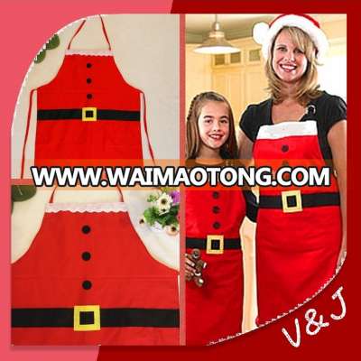 2015 new design Christmas cotton apron Christmas apron